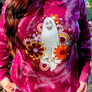 Bleached Ghost Graphic Long Sleeve